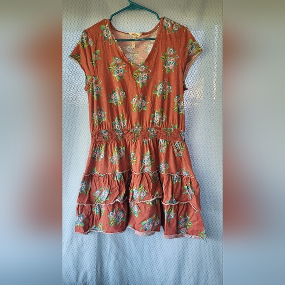 Matilda Jane Looks to Frill Dress Brilliant Daydream Ruffle Floral Sz M - Picture 2 of 5